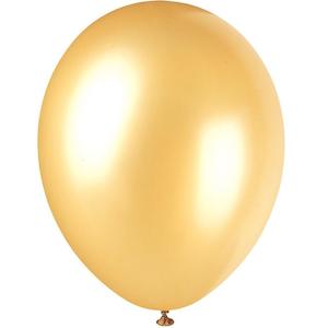 Pearlised Balloons (8) - Champagne Gold (12")