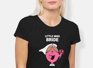 Bride To Be Accessories: Little Miss Bride Tee - Black