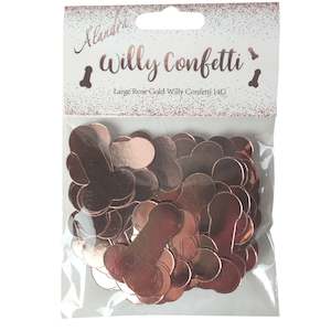 Willy Shaped Confetti - Rose Gold