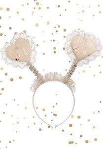 Team Bride Boppers - Cream and Rose Gold with Lace detail