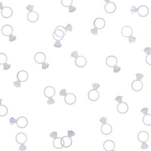 Purple: Diamond Ring Confetti