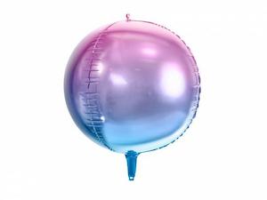 Ombre Ball Foil Balloon - Violet & Blue (35cm)