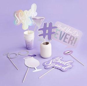 Bride Squad Photo Props (10pc)