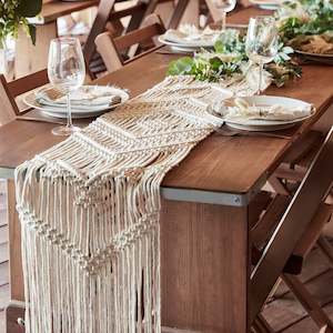 Macrame Table Runner