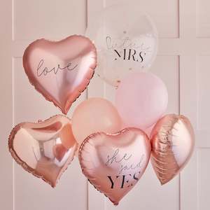 Engagement Parties: Hen Party Balloon Bundle - Rose Gold