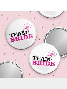 Team Bride Pocket Mirror