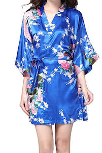 Kimono Robe - Royal Blue