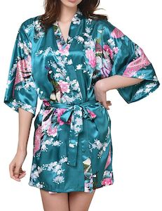 Kimono Robe - Dark Green