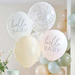 Baby Shower Balloon Bundle (5) - Pastels (12")