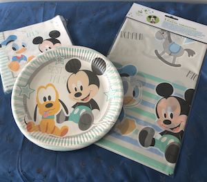 1st Birthdays: PARTY SET: Baby Mickey