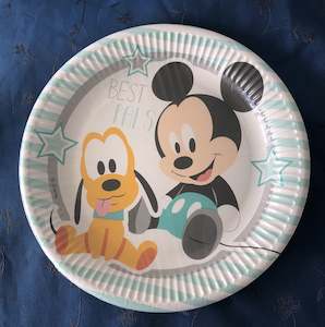 1st Birthdays: Infant Mickey Plates (8)