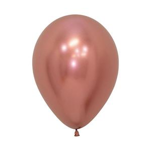 Rose Gold Themed Baby Shower: Metallic Balloons (12) - Rose Gold (30cm)