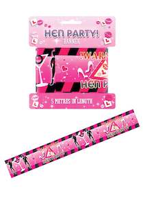 Hen Party Warning Tape/Banner