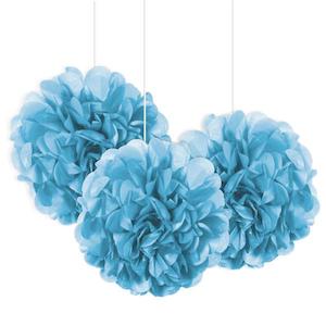 Tissue Puffs - Powder Blue  (3 Pack)