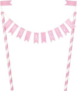 Girl Bunting Cake Topper