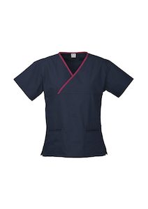 Products: Ladies Contrast Crossover Scrubs Top