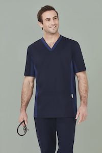 Mens Riley V-Neck Scrub Top