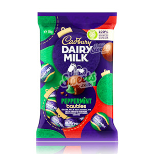 NZ Chocolate: Cadbury Chocolate Baubles Peppermint 114g