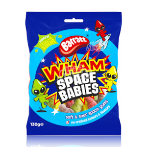 Barratt WHAM SPACE BABIES SOUR 100g (UK MADE)