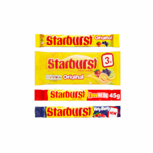 Starburst Stick 45g (Original, Very Berry, and FaveReds) - UK MADE