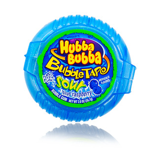 Hubba Bubba Tape Sour Blue Raspberry 56g