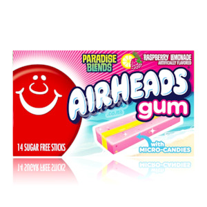 Airheads Gum Raspberry Lemonade 14 Sticks