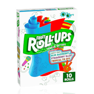 Fruit Roll-Ups With Tongue Tattoos Variety Pack 10 Pack 141g (BB: 07/2024)