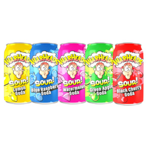 Warheads Sour Drinks Assorted Flavours Cans