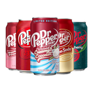 Dr Pepper Cans Assorted Flavours