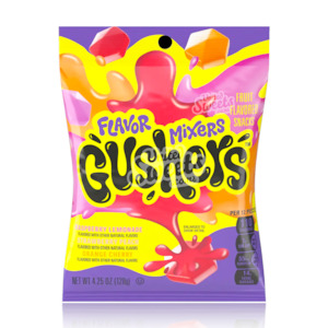 Fruit Gusher Flavor Mixes Variety Pack Peg Bag 120g