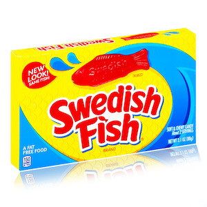 Swedish Fish RED Theatre Box 88g (Best before: 27/07/2024)