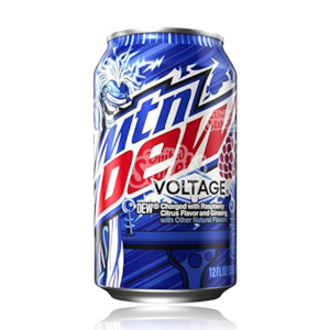 Mountain Dew Voltage (Raspberry Citrus and Ginseng) 355ml