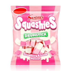 Uk Goodies: Swizzels Drumstick Strawberry & Cream 120g (UK Made)