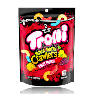 Trolli Sour Brite Crawlers FRUIT PUNCH XL Bag 396g