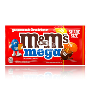 Products: M&M's MEGA Peanut Butter 80.2g (DAMAGED)