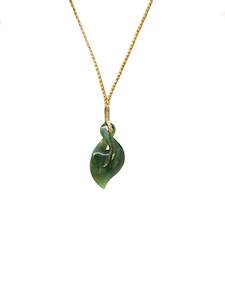 Sands Carving - Pikorua Pounamu Necklace / Medium