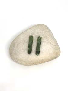 Sands Carving - Mau Taringa Pounamu Earrings - Medium Rua