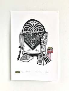 Paora Tiatoa - Māori Wars R2Tutu Print