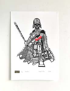 Paora TiaToa - Māori Wars Brovader Print