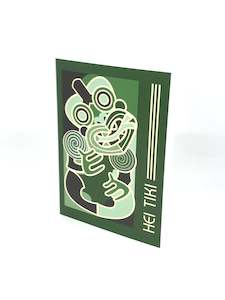 River Jayden - Tiki Kākāriki Greeting Card