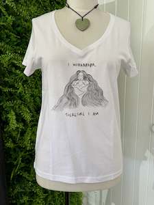 Kakahu Clothing: Maori Mermaid - "I Whakapapa therefore IAM" / V-neck T-shirt