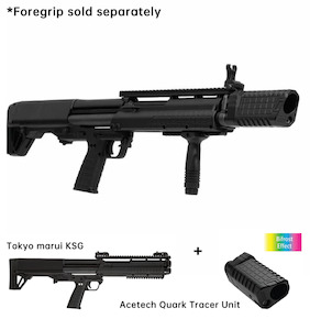 Hobby equipment and supply: Tokyo Marui - KSG Gas Shotgun with Acetech Quark K Tracer unit