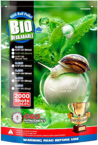 G&G BIODEGRADABLE BB'S 0.33g - 2000r - GREY