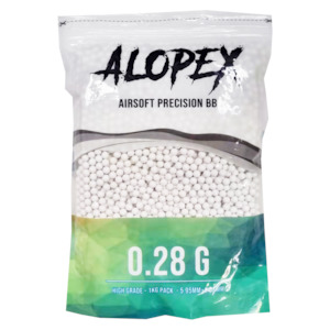 Alopex - Airsoft 6mm White Precision BB 0.28g - 1Kg Pack