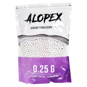 Alopex - Airsoft 6mm White Precision BB 0.25g - 1Kg Pack