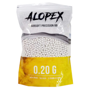 Alopex - Airsoft 6mm White Precision BB 0.20g - 1Kg Pack