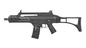 Hobby equipment and supply: ICS G36C AEG AARF Folding Stock Black