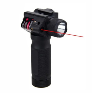 Hobby equipment and supply: Airsoft Tactical Grip Torch Flashlight - Red Laser