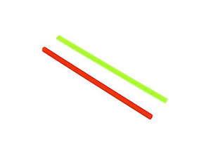 Hobby equipment and supply: CowCow Red & Green Fibre Optic Rod - 2mm