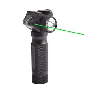 Hobby equipment and supply: Airsoft - Tactical Grip Torch Flashlight - Green Laser